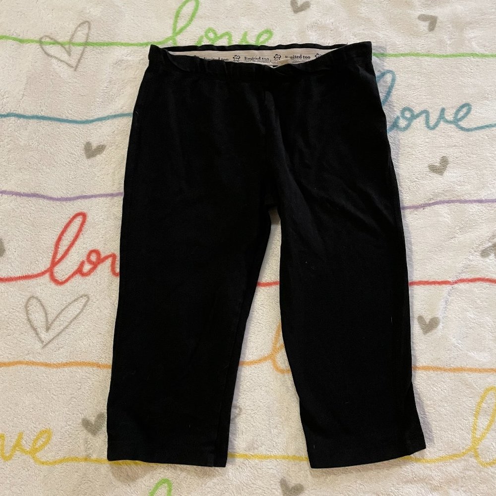 Limited Too Black Cotton Stretch Caprie Shorts sz 12